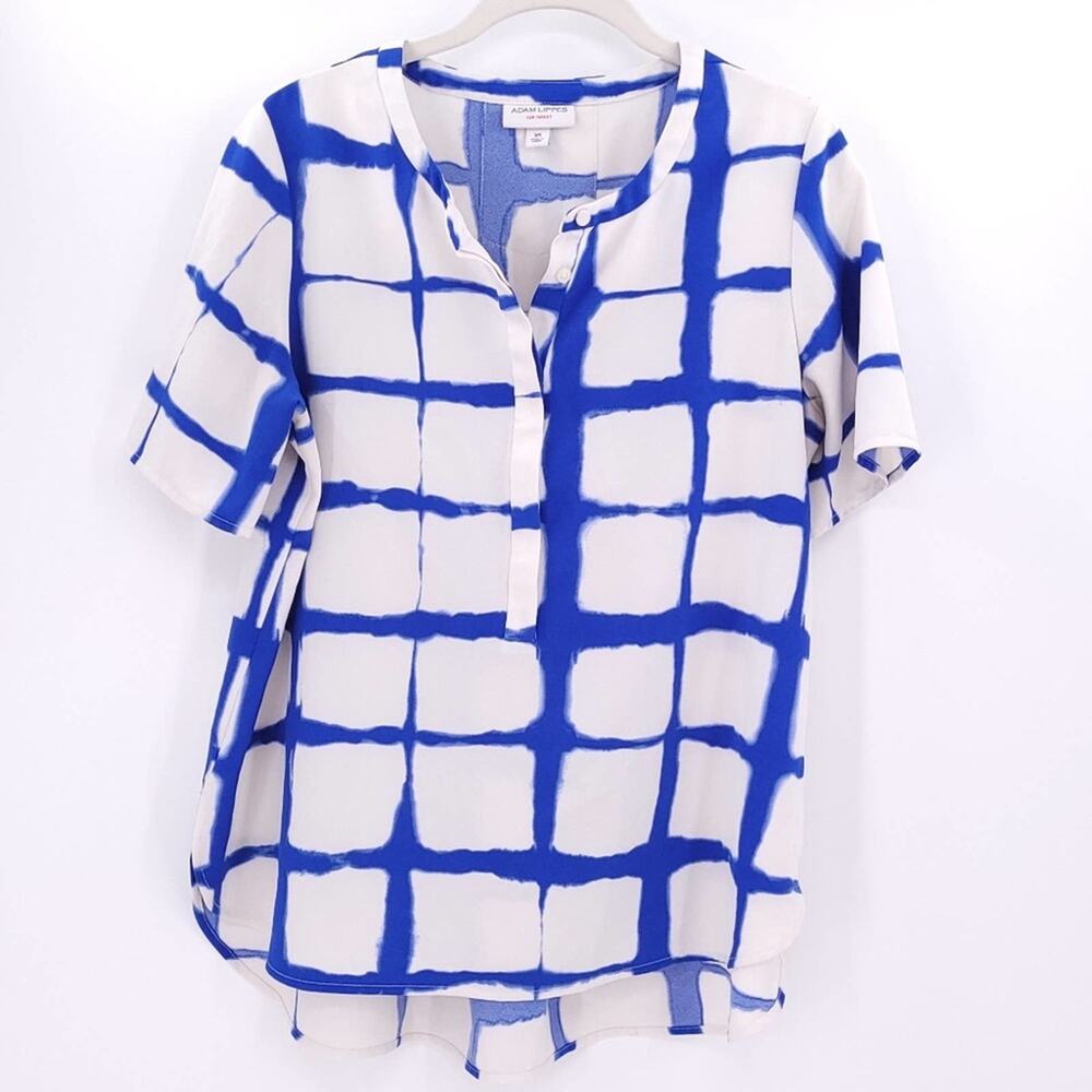 Graphic Blue White Adam Lippes for Target Striped SS Top| XS